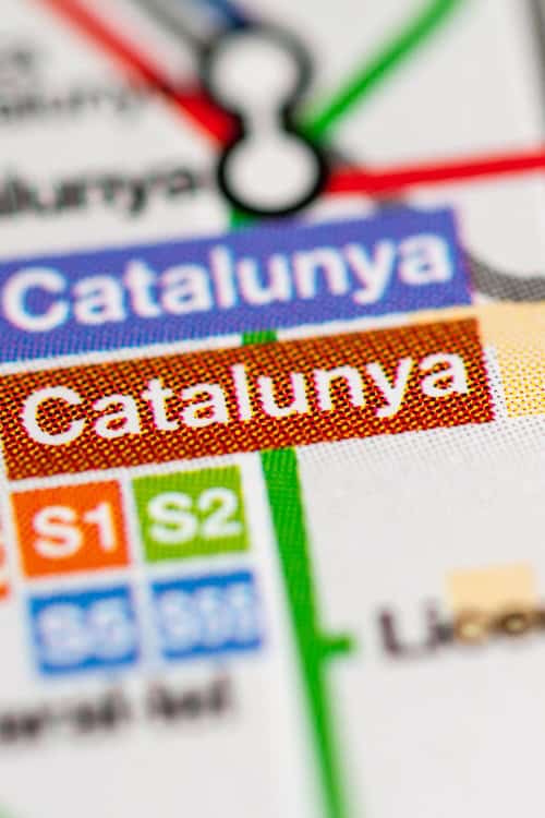Metro-Karte in Barcelona